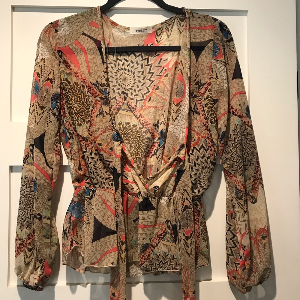 Faux wrap top
